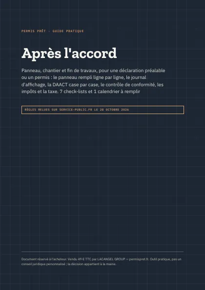 Guide après l'accord (PDF) : page de couverture