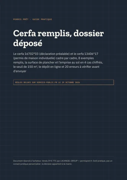 Guide des cerfa remplis (PDF) : page de couverture