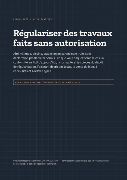 Guide de la régularisation (PDF) : page de couverture